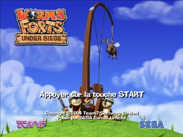 Worms Forts - Under Siege screen shot title